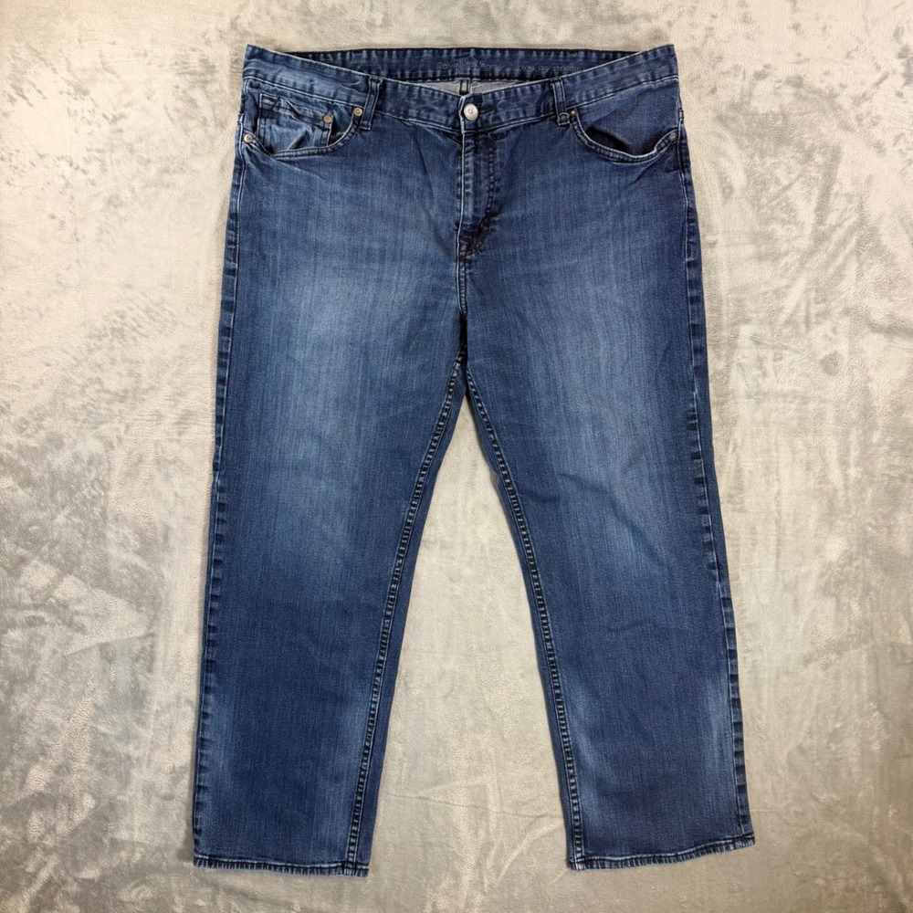 Calvin Klein Straight Leg‎ Jeans Men's Size 40x30 Blue Dark Wash Stretch Denim